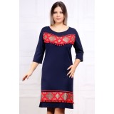 Rochie de ocazie traditionala Andrada Bleumarin CiucuriMarimea