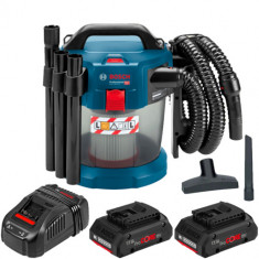 Set aspirator BOSCH GAS 18V-10 L 18V + 2 acumulatori 4Ah ProCore + Incarcator foto