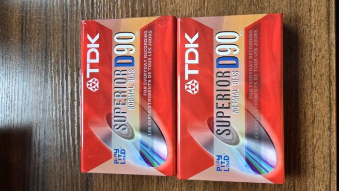 Lot 2 Casete Audio TDK D90 TYPE I Normal Bias Sigilate