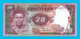 Bancnotă Swaziland (pick 12) 20 Emalangeni 1986 UNC serie: B7436..