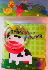 Primele animale de la ferma (carte din material textil si jucarie)/***