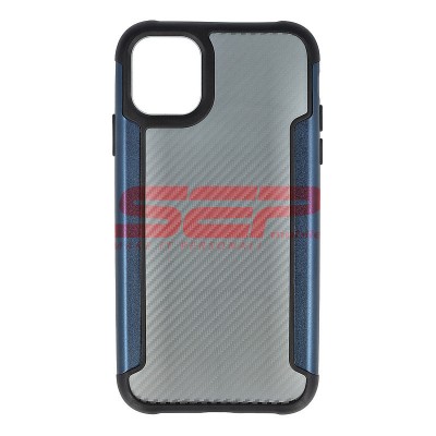 Toc TPU+PC Carbon Fiber Apple iPhone 11 Blue foto