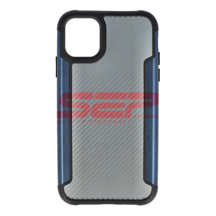 Toc TPU+PC Carbon Fiber Apple iPhone 11 Blue