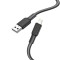 Cablu USB Hoco X69, USB-A la Lightning, 2.4A, 1m, Negru Alb