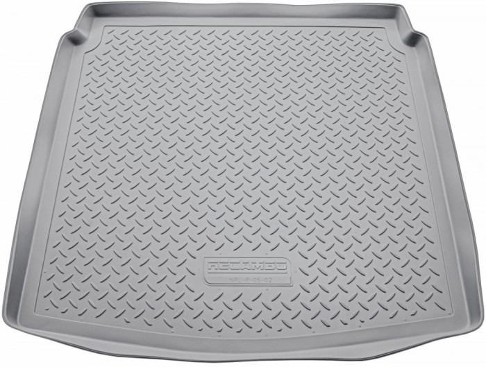Tavita portbagaj gri din cauciuc premium pentru Audi A4 B8 Berlina 2008-2015