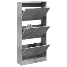 vidaXL Pantofar, gri beton, 60x21x125,5 cm, lemn compozit 839899