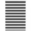 Jaluzea tip zebra neagră lățime țesătură 90,9 cm poliester