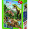 Puzzle XL - Lumea dinozaurilor neon - 100 piese