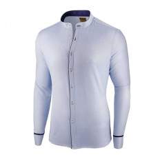 Camasa pentru barbati, bleu, slim fit - Neo Elegance foto