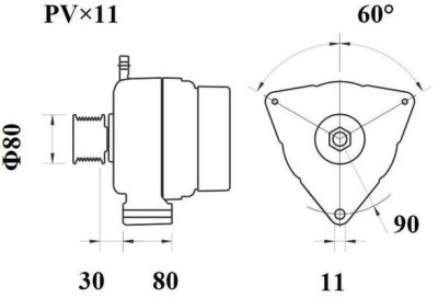 MAHLE MG 793 Generator / Alternator foto