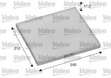 VALEO 698895 VALEO ESSENTIAL Filtru, aer habitaclu