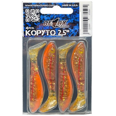 Shad Relax Lures Kopyto Print s074, 6.2cm, 4buc/pac foto