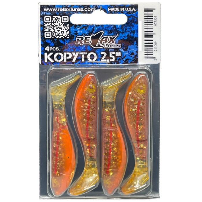Shad Relax Lures Kopyto Print s074, 6.2cm, 4buc/pac