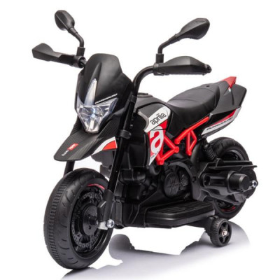 Motocicleta electrica pentru copii Aprilia Dorsoduro 900 6V negru foto