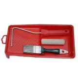 Cumpara ieftin Set vopsit nr. 7, pentru lacuit, rola velur 10 cm, pensula 40 mm, Artool