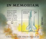 Ungaria 1986 - In Memoriam-Challenger, colita neuzata