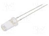 Dioda LED, 5mm, alb rece, 1120...1560mcd, 20mA, 2,7...3,4V DC, OPTOSUPPLY - OSWWD25TA1A