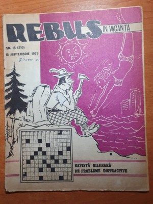 revista rebus 15 septembrie 1978 foto
