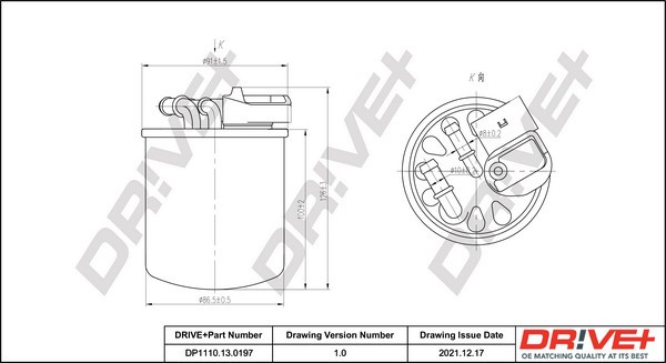 Dr!ve+ DP1110.13.0197 filtru combustibil
