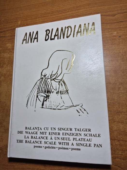 ana blandiana - poeme - balanta cu un singur talger - din anul 1997