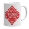 Cana alba personalizata Best friends forever, INOVATIX&reg;. 330ml