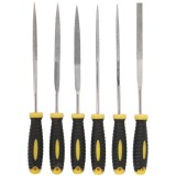 Topmaster 360514 - Set pile diamantate 140 mm dantura semifina 6 bucati maner