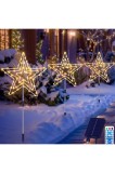 Lumini solare de Crăciun Joysing pentru exterior, 3 &icirc;n 1, lumini de Crăciun &icirc;n formă de stea cu st&acirc;lp și telecomandă