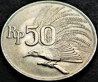 Moneda exotica 50 RUPII / RUPIAH - INDONEZIA, anul 1971 *cod 598 B = UNC foto
