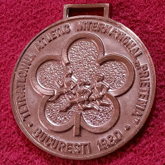 Medalie - TETRATLONUL ATLETIC INTERNATIONAL"PRIETENIA"-Bucuresti 1980