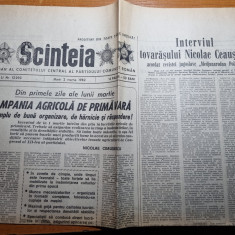 scanteia 2 martie 1982-campania agricola de primavara,teleorman,vrancea,arad