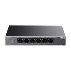 Switch LiteWave, 4 x RJ45 10/100 Mbps PoE, 2 x RJ45 10/100 Mbps, Buget PoE 41W, Unmanaged - TP-Link LS106LP