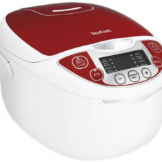 Multicooker Tefal Fuzzy Logic RK705, 600 W, 10 Programe, 5 L (Alb/Rosu)