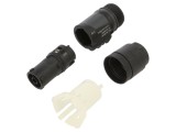 Conector circular mamă pe cablu, 3 pini, 16A 250VAC