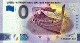 !!! 0 EURO SOUVENIR - MALTA , LUZZU , BARCA PESCARILOR MALTEZI - 2023.1 - UNC