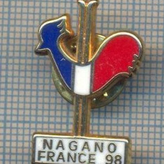 AX 376 INSIGNA SPORTIVA - SCHI(SKI)-NAGANO-FRANCE '98-ECHIPA NATIONALA A FRANTEI