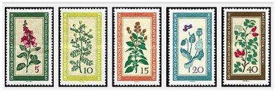DDR 1960 - plante medicinale, serie neuzata foto