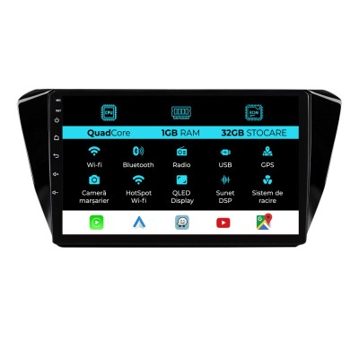 Navigatie Dedicata Skoda Superb 3 (2015-2019), 10Inch, 1Gb Ram, 32Gb Stocare, Carplay foto