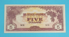 Malaya 5 Dollars 1942 &amp;#039;Banana Money&amp;#039; aUNC- serie: MR foto