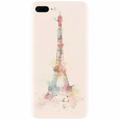 Husa silicon pentru Apple Iphone 7 Plus, Eiffel Tower 001 foto