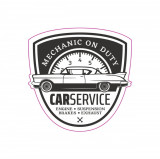 Abtibild TAG RETRO CAR SERVICE Cod: TAG 016 / T2 Automotive TrustedCars, Oem