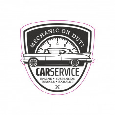 Abtibild TAG RETRO CAR SERVICE Cod: TAG 016 / T2 Automotive TrustedCars