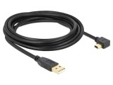 Cablu USB 2.0 DELOCK 82683 USB A la USB B Mini 90&deg; St&acirc;nga/Dreapta