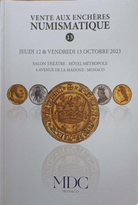 Catalog Vanzari Numismatice 13 Octombrie 2023 MONACO foto