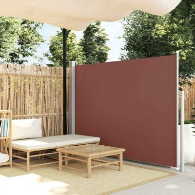 vidaXL Copertină laterală retractabilă, maro, 160x500 cm 45465 foto