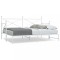 vidaXL Pat de zi cu șuviț fără saltea Alb 90x190 cm Oțel 4104688
