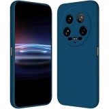 Husa de protectie, flippy, pentru xiaomi 14 ultra, liquid silicone, cu microfibra pe interior, protectie antisoc, compatibil incarcare wireless, albas