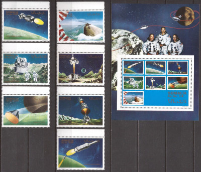 SOMALIA 1970 COSMOS ( serie + colita dantelate ) MNH foto