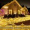 Gard iluminat tip piramida, interconectabil, 3m, 160LED, 2 modele