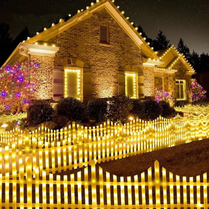 Gard iluminat tip piramida, interconectabil, 3m, 160LED, 2 modele