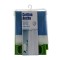 Perdea de dus, PVC in doua culori, 180 x 180 cm, Alb transparent/Albastru